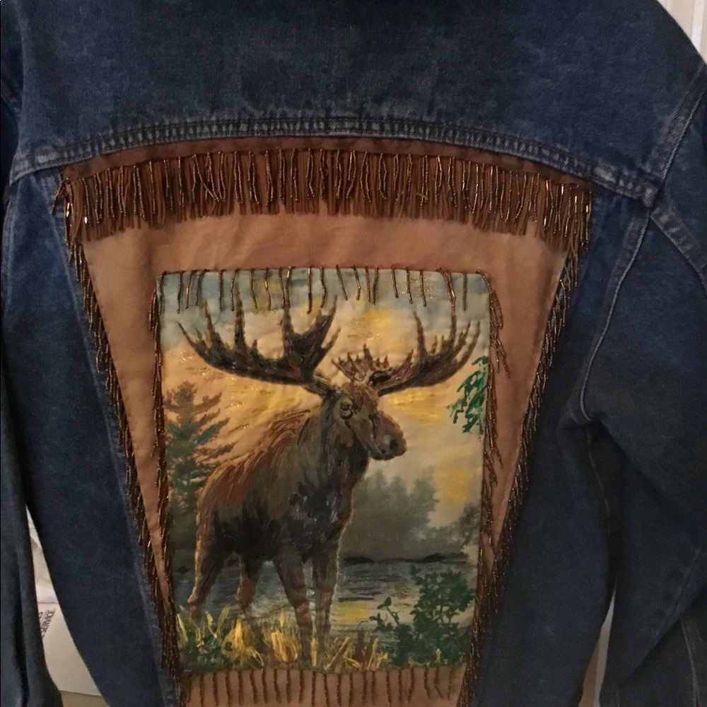 Denim moose jacket - Picture 2 of 8